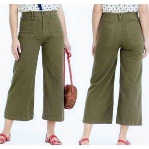 Jcrew Point Sur Wide Leg Ankle Pants